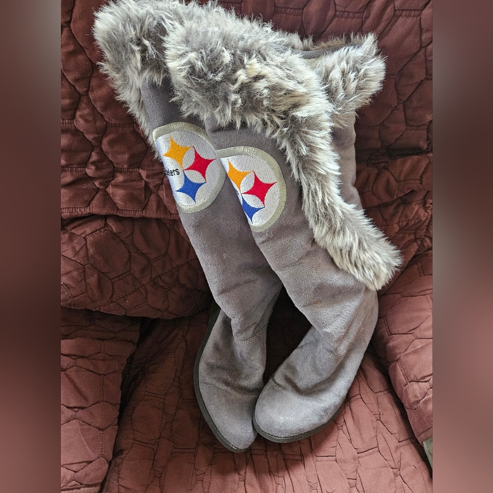Steeler tall boots